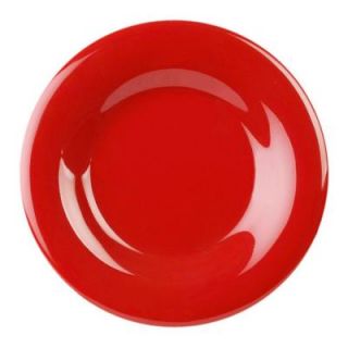 Global Goodwill Coleur 10 1/2 in. Wide Rim Plate in Pure Red (12 Piece) 849851025011