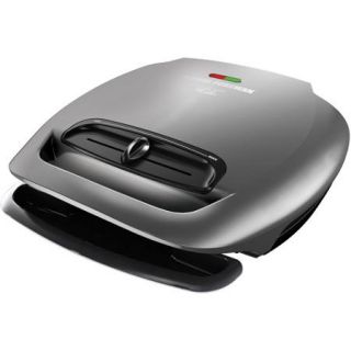 George Foreman 80 sq in 5 Serving Classic Plate Grill, Gray, GR2081HM