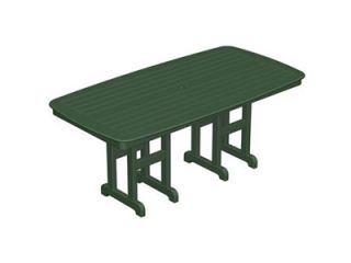 71.5" Recycled Earth Friendly Patio Outdoor Dining Table   Green