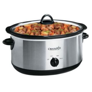 CrockPot 7 qt. Manual Slow Cooker in Stainless Steel SCV700 SS