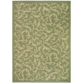 Safavieh Courtyard Olive/Natural 8 ft. x 11 ft. Indoor/Outdoor Area Rug CY2653 1E06 8