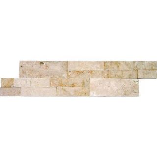 MS International Roman Beige Ledger Panel 6 in. x 24 in. Natural Travertine Wall Tile (6 sq. ft. / case) LPNLTROMBEI624
