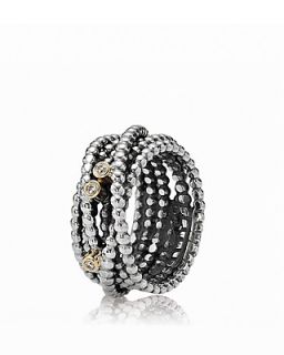 PANDORA Ring   Diamond, 14K Gold & Sterling Silver Entangled Beauty, .03 ct. t.w.