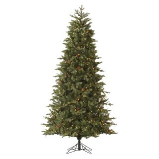 Rocky Mountain Fir Slim Pre lit Artificial Christmas Tree   Clear