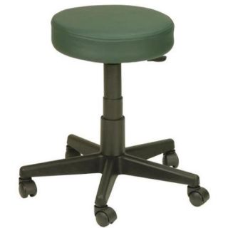 Five Arm Base Pneumatic Rolling Padded Stool (NaturSoft Teal)