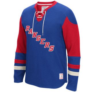 CCM New York Rangers Royal Long Sleeve Jersey T Shirt