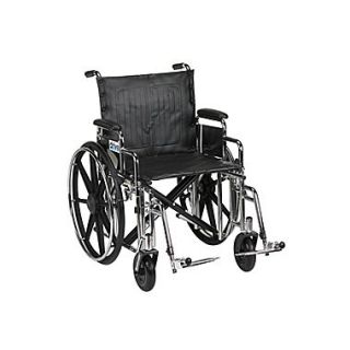 Drive Medical Sentra Extra Heavy Duty Wheelchair, Desk Arms, Footrest, 20
