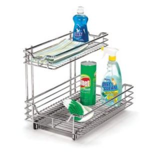 Household Essentials 12 in. Under Sink Sliding Organizer KD Chrome C26512 1