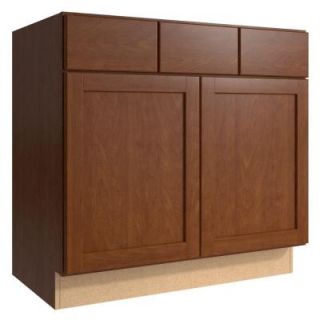 Cardell Pallini 36 in. W x 21 in. D x 34.5 in. H Vanity Cabinet in Nutmeg VSB362134.2.AE0M7.C53M