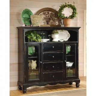 Hillsdale Furniture Wilshire Four Drawer Baker's Cabinet in Rubbed Black   6548222