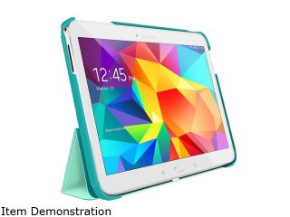 roocase Turquoise Blue / Mint Candy Origami 3D Slim Shell Folio Case Cover for Samsung Galaxy Tab 4 10.1 /TAB4 OG SS TB/MC