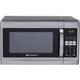 Refurbished Emerson 1.3 cu ft 1000 Watt Touch Control Microwave Oven, Stainless Steel