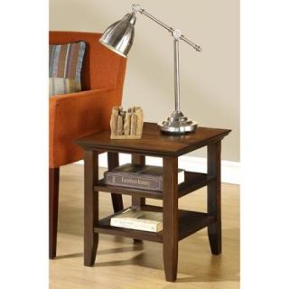 WyndenHall Normandy Tobacco Brown End Table Brown