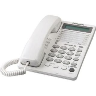 Panasonic Corded Feature Phone with Speakerphone and an LCD   White KX TS108WH