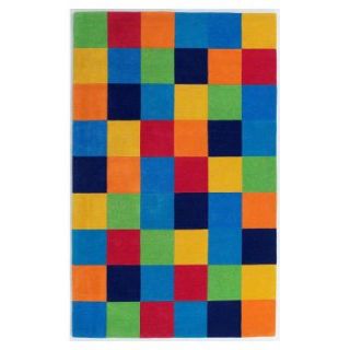 Kas Rugs Blocks Multicolor 7 ft. 6 in. x 9 ft. 6 in. Area Rug KID041676X96