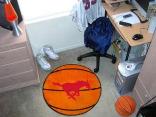27" diameter Southern Methodist University Basketball Mat