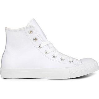 CONVERSE   All Star leather high top trainers