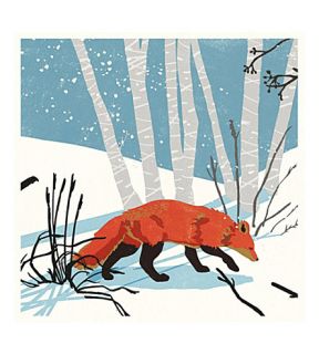 MUSEUMS + GALLERIES   Nicola OByrne Fox pack of eight Christmas cards