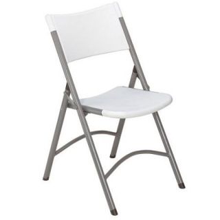 National Public Seating Lightweight Blow Molded Folding Chair   4 Pack