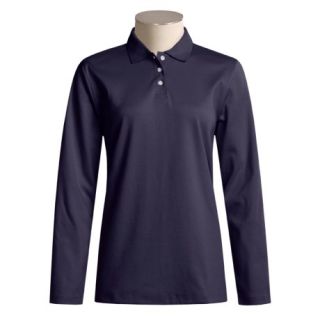 Cotton Collar and Placket Polo Shirt (For Women) 1411F 82