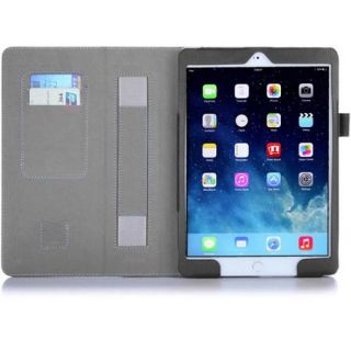 i Blason Slim Leather Book Stand Case for Apple iPad Air 2, Black