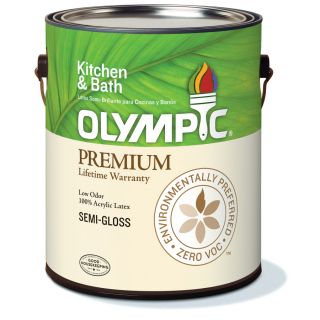 Olympic White Semi Gloss Latex Interior Paint (Actual Net Contents 116 fl oz)