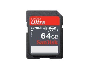 SanDisk Ultra 64GB 64G SD SDHC SDXC Flash Memory Card Class 10 30MB/s