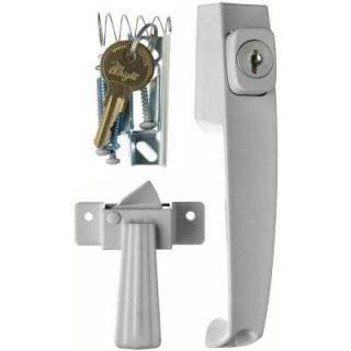 Wright Products 1 3/4 in. Aluminum Push Button Keyed Latch VK333X3