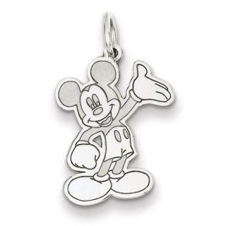 Sterling Silver Disney Waving Mickey Charm