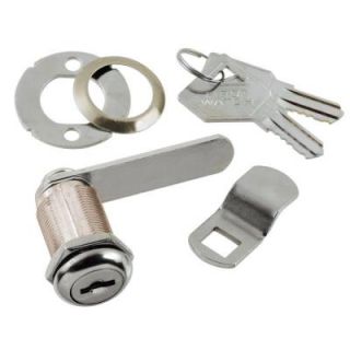 First Watch Security 1 1/8 in. Chrome Keyed Alike Cabinet and Drawer Utility Cam Lock 1381 604