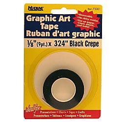 Graphic Art Tape 18  Black
