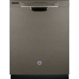 GE Front Control Dishwasher in Slate with Hybrid Stainless Steel Tub and Steam PreWash GDF540HMFES