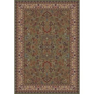 Concord Global Trading Jewel Sarouk Green 3 ft. 11 in. x 5 ft. 7 in. Area Rug 41154