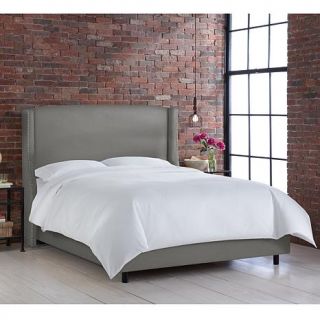 Skyline Furniture Nail Buttoned Wing Backed Bed   California King   7564608