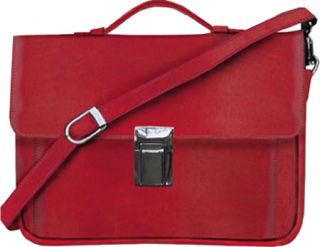 Scully Travel Tote Italian Leather 739A   Red/Black