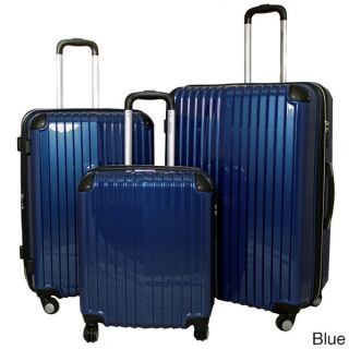 World Traveler 3 piece Hardside Lightweight Expandable Spinner Luggage