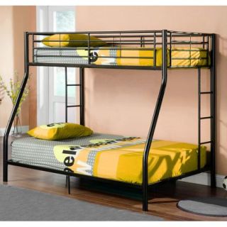 Premium Black Metal Twin Over Full Bunk Bed, Multiple Colors