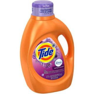 Tide Plus Febreze Freshness Spring & Renewal Scent Liquid Laundry Detergent, 48 Loads 92 oz