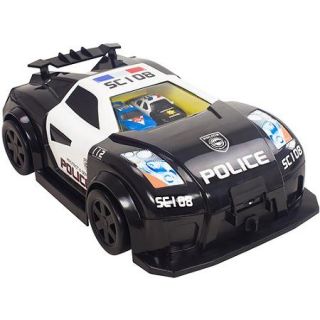 Artin 143 Scale Police Car Case Slot Racing Set