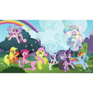 RoomMates 72 in. x 126 in. My Little Pony Ponyville XL Chair Rail Prepasted Wall Mural (7 Panel) JL1334M