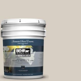 BEHR Premium Plus Ultra 5 gal. #BWC 24 Mocha Light Satin Enamel Interior Paint 775005