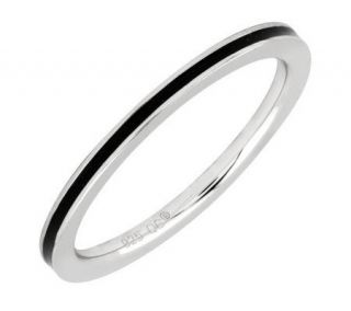 Simply Stacks Sterling Epoxy Enamel 1.5mm Stackable Ring —