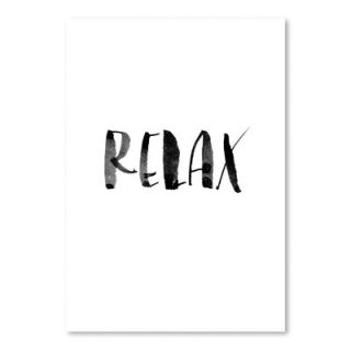 Relax Poster Textual Art by Americanflat