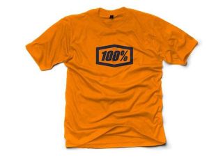 100% Essential Mens Premium T Shirt Orange MD