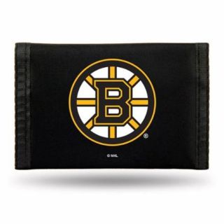 Boston Bruins Official NHL One Size Nylon Trifold Wallet by Rico Industries