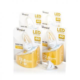 Whirlpool Dimmable 40 Watt Equivalent 5 pack Candle LED Bulbs   7724197