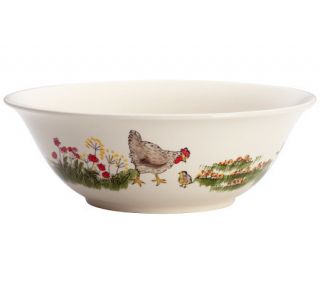 Paula Deen Southern Rooster 10 Round Serving Bowl —