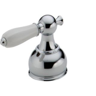 Traditional Lever Handle for Diverter Valve with Porcelain Accent by