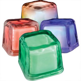 Hollywood Ice Light Up Ice Cubes with Multicolor LEDs (Pack of 12