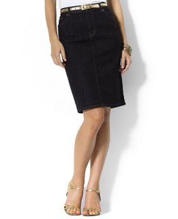 Lauren Jeans Co. Skirt, Stretch Denim Pencil Nolita Wash   Skirts